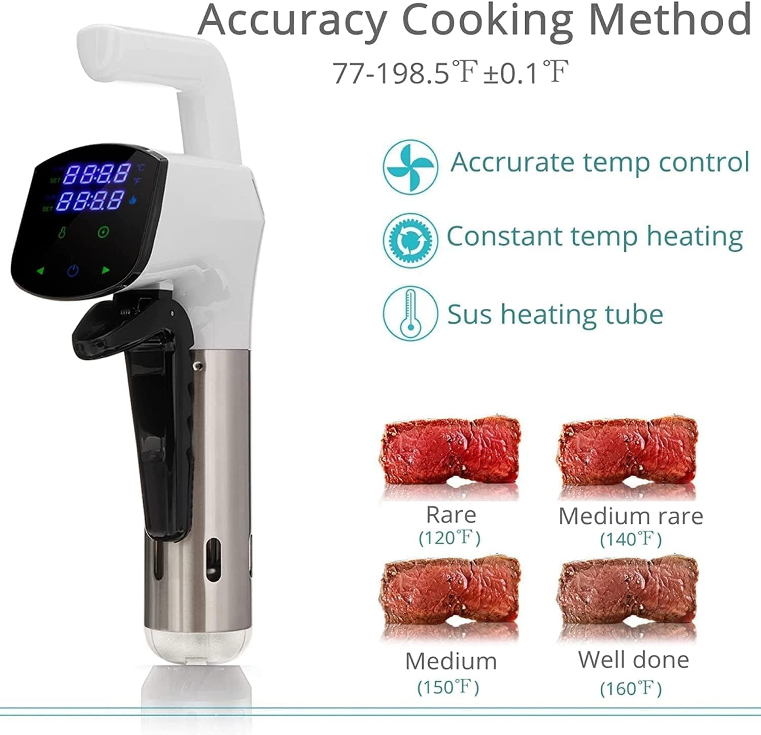 SmartChef Sous Vide Machine 18 - Digital Sous Vide Precision Cooker 评论和价格