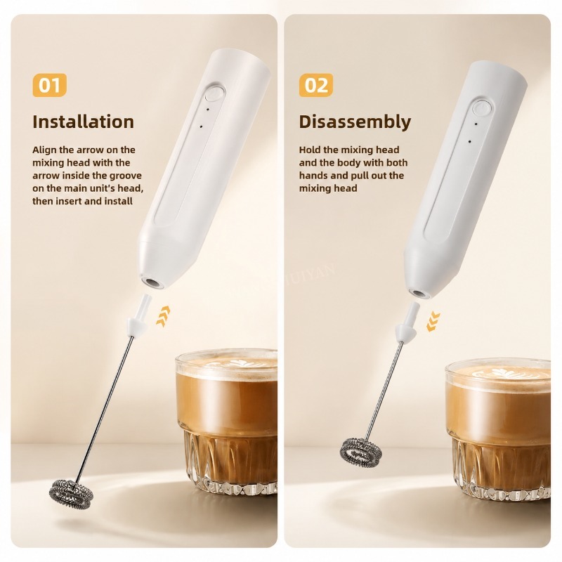 MINI Milk Frother USB Recharge - Electric Milk Frother Handheld 评论和价格